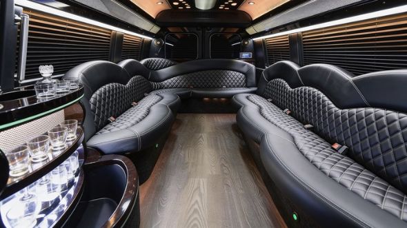sprinter limousine inside madison